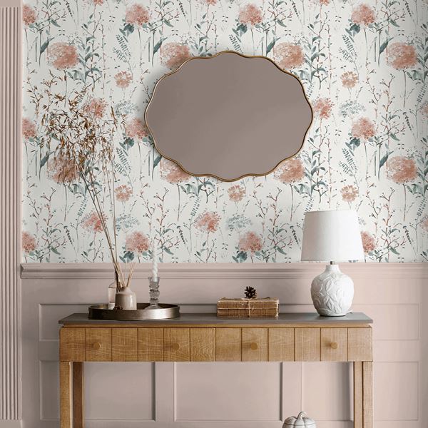 Pallington Wallpaper - Plaster Pink